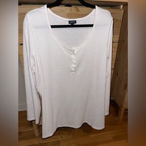 Torrid Long Sleeve Waffle Henley